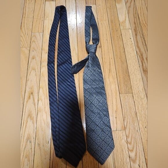DKNY & Zanetti Men's Dress Tie Bundle 2Pc - Picture 4 of 5